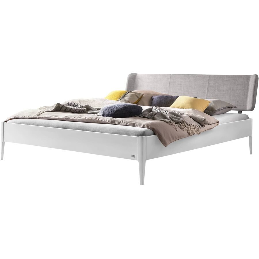Hasena Bett Castello Weiss Holz 180 x 210 cm - Farbe: buche - Material: Nussbaum - Bett