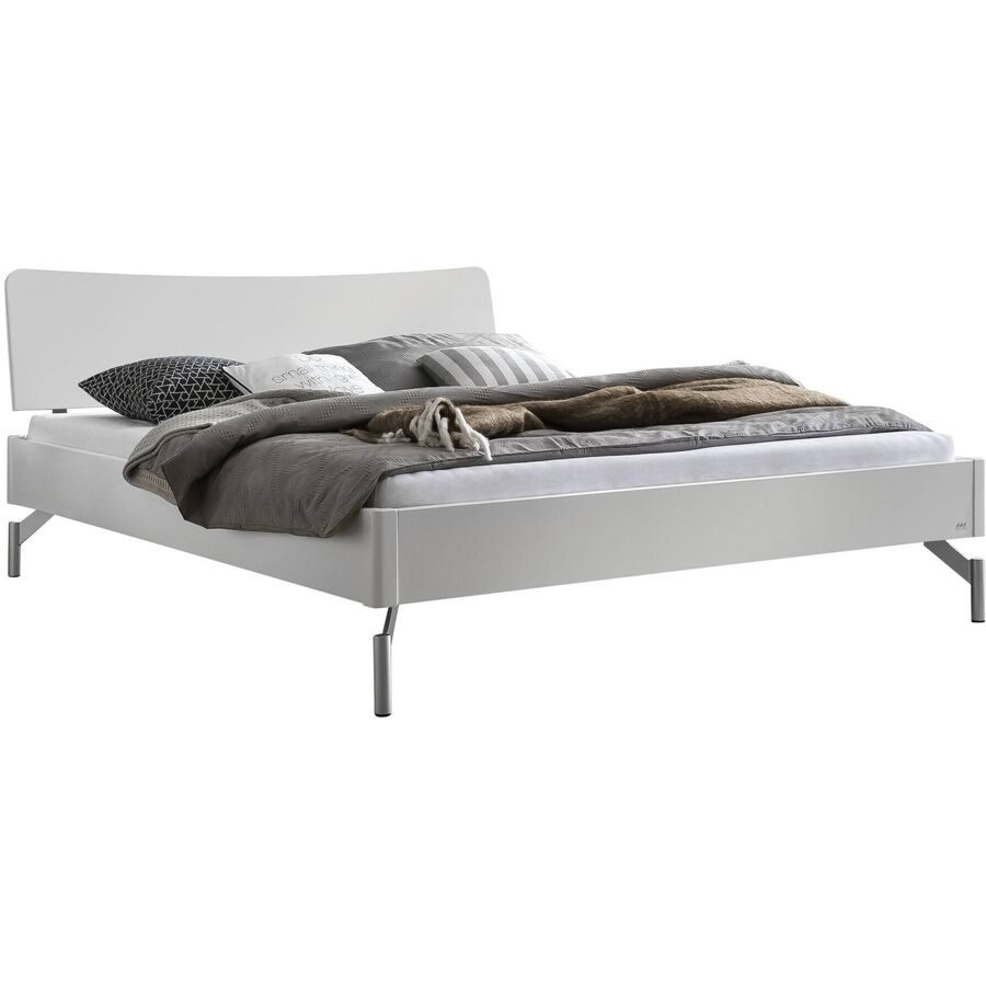 Hasena Bett Castello Weiss Holz/Aluminium 160 x 210 cm - Material: Buche - Bett