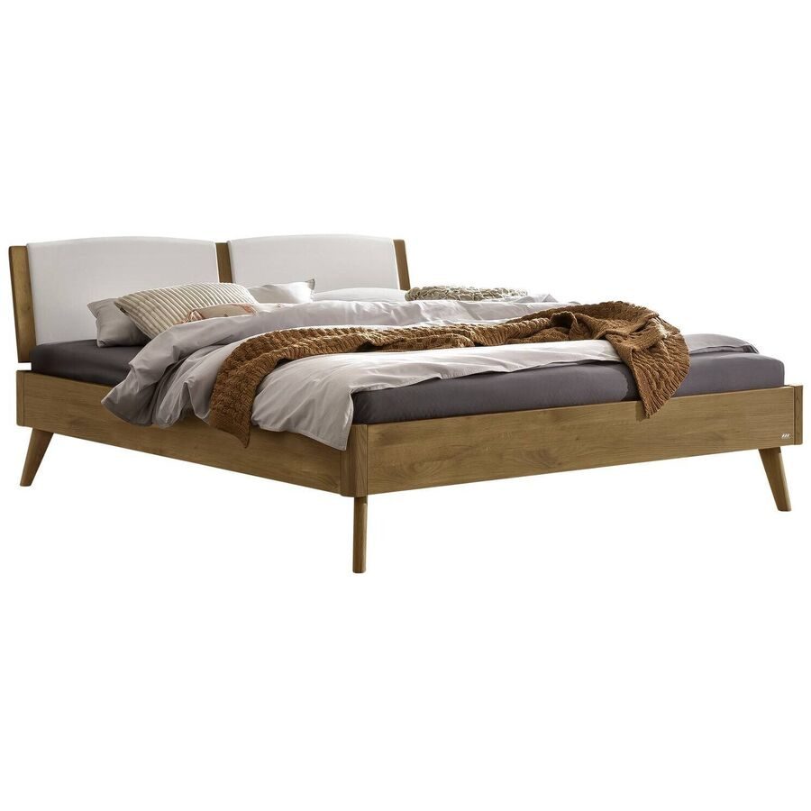 Hasena Bett Castello Braun Holz 180 x 200 cm - Farbe: Wildeiche - Bett