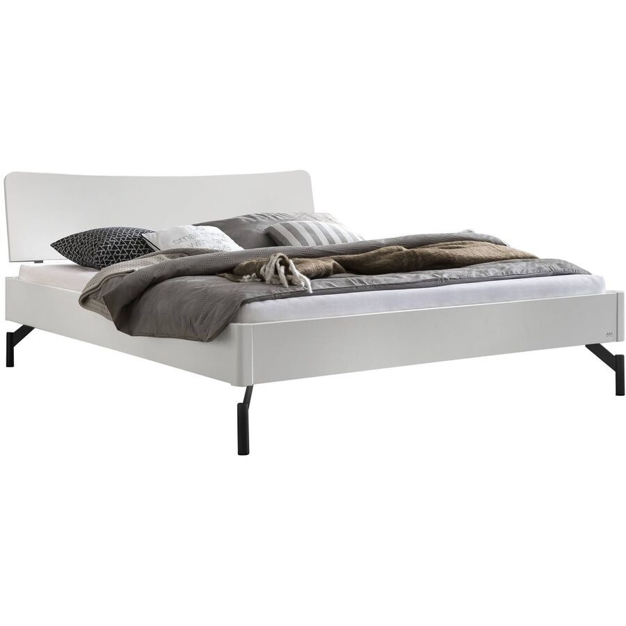 Hasena Bett Castello Weiss Holz/Metall 140 x 200 cm - Material: MDF - Bett