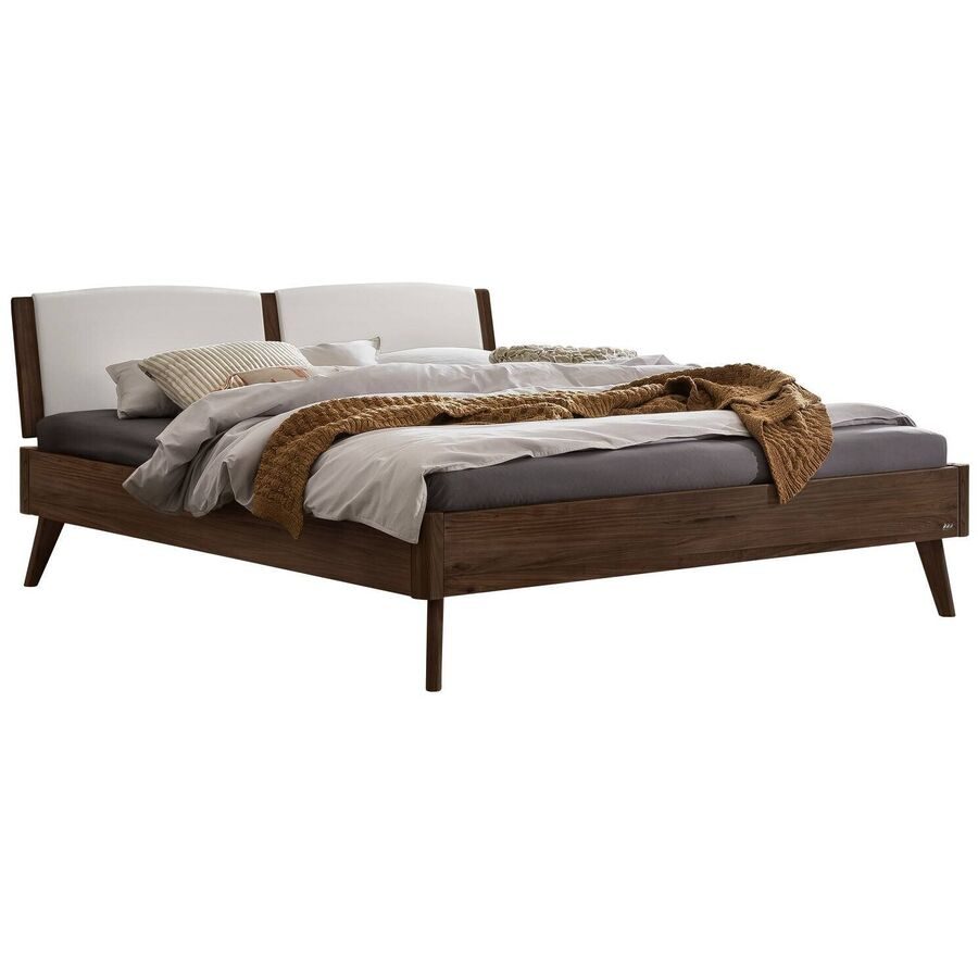Hasena Bett Castello Braun Holz 180 x 210 cm - Farbe: Nussbaum - Bett