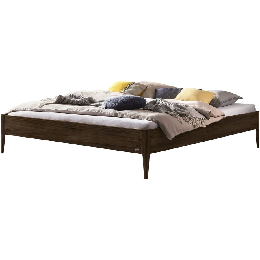 Hasena Bett Castello Braun Holz 180 x 210 cm - Farbe: natur - Material: Nussbaum - Bett