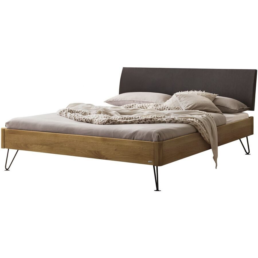 Hasena Bett Castello Braun Holz 180 x 210 cm - Farbe: Wildeiche - Bett