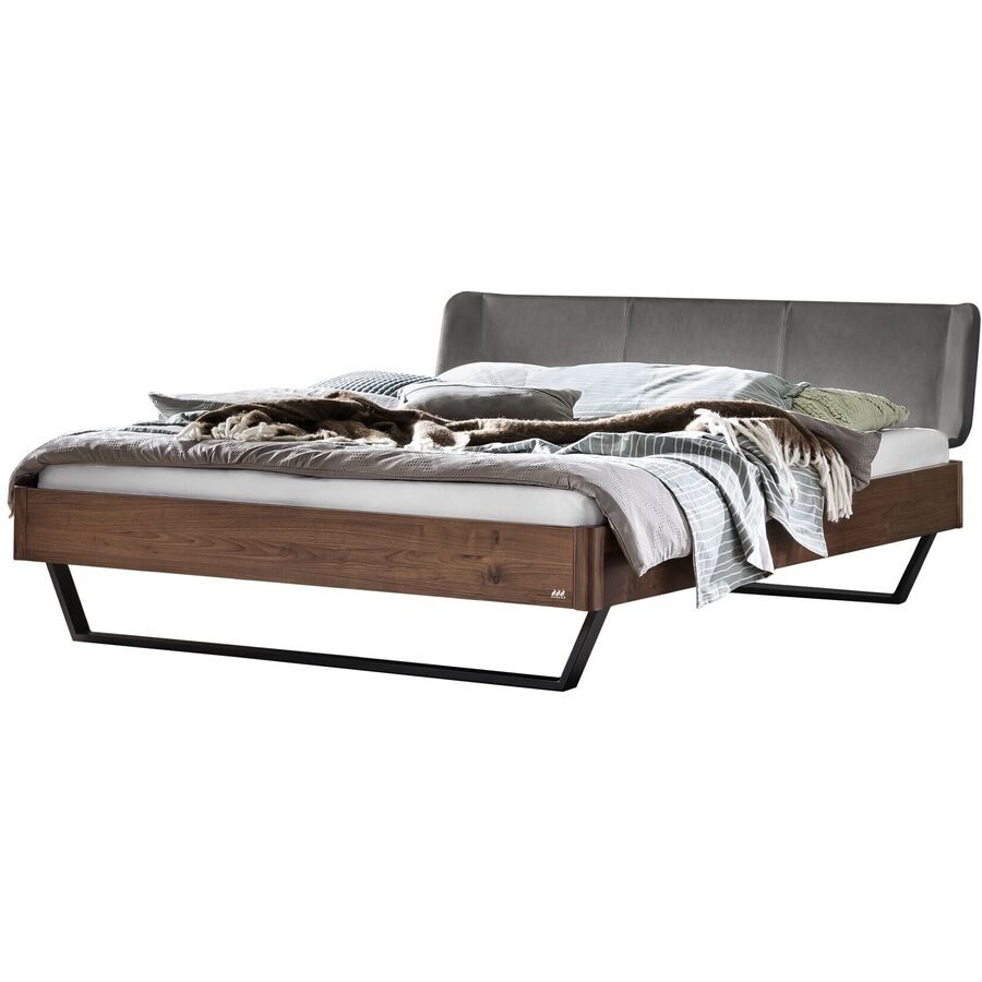 Hasena Bett Castello Braun Holz 180 x 200 cm - Farbe: Nussbaum - Bett