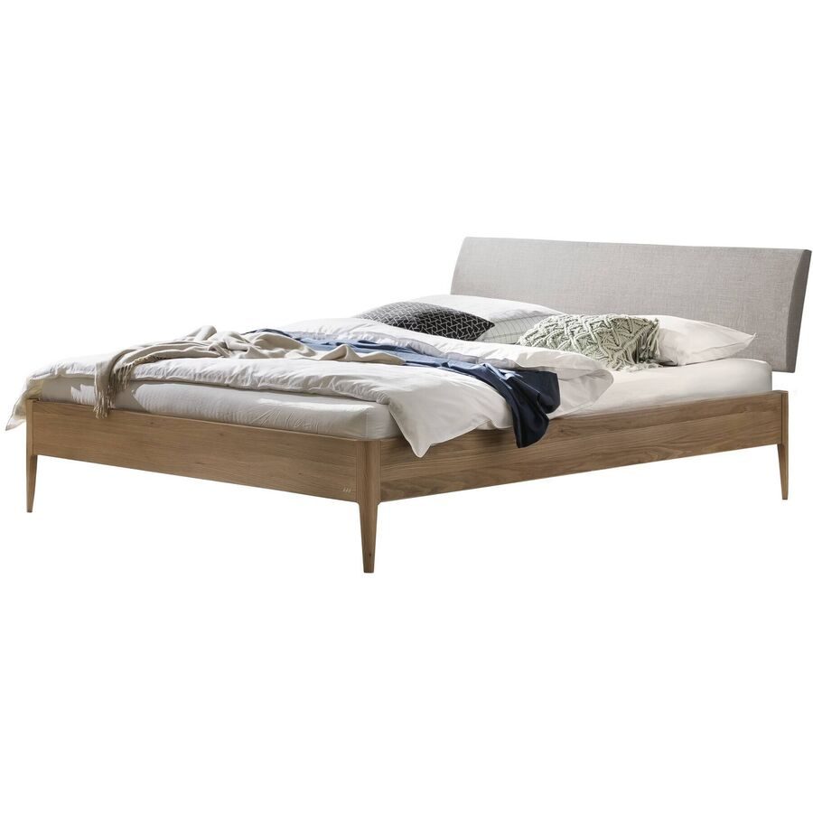 Hasena Bett Castello Braun Holz 160 x 210 cm - Farbe: Eiche hell - Material: Eiche massiv - Bett