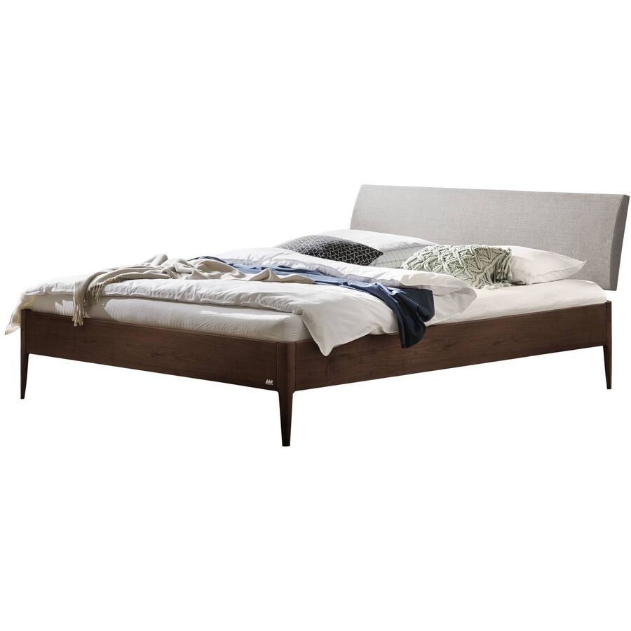 Hasena Bett Castello Braun Holz 160 x 200 cm - Farbe: Nussbaum - Bett