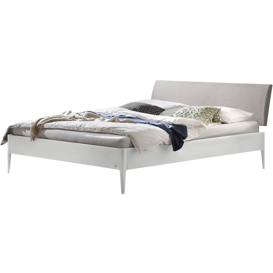 Hasena Bett Castello Weiss Holz 140 x 210 cm - Material: Buche - Bett