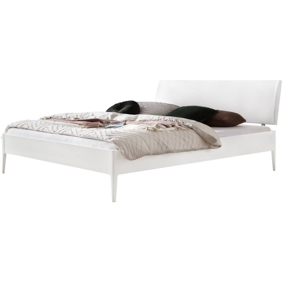 Hasena Bett Castello Weiss Holz 180 x 200 cm - Farbe: Weissbuche - Bett