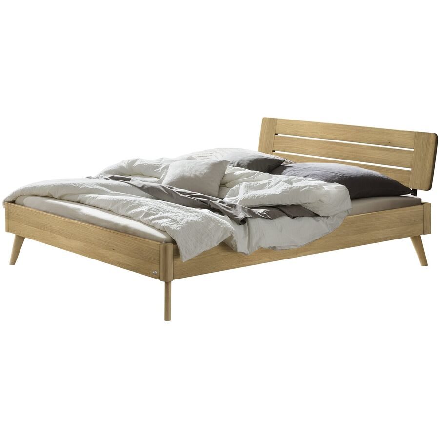 Hasena Bett Castello Braun Holz 180 x 200 cm - Farbe: natur - Material: Eiche - Bett
