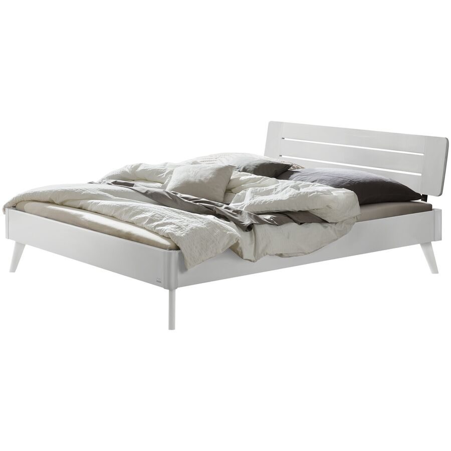 Hasena Bett Castello Weiss Holz 140 x 200 cm - Material: MDF - Bett