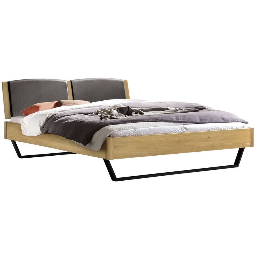 Hasena Bett Castello Braun Holz 160 x 210 cm - Farbe: Eiche hell - Material: Eiche massiv - Bett