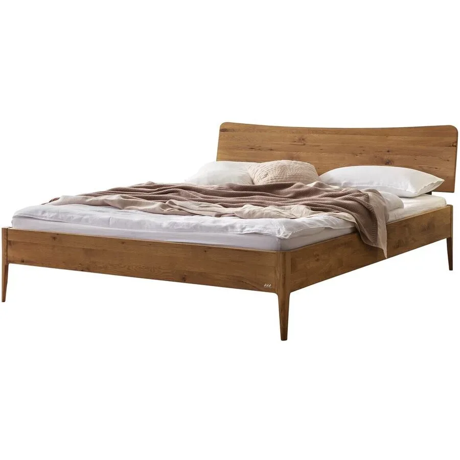 Hasena Bett Castello Braun Holz 180 x 200 cm - Farbe: natur - Material: Wildeiche - Bett