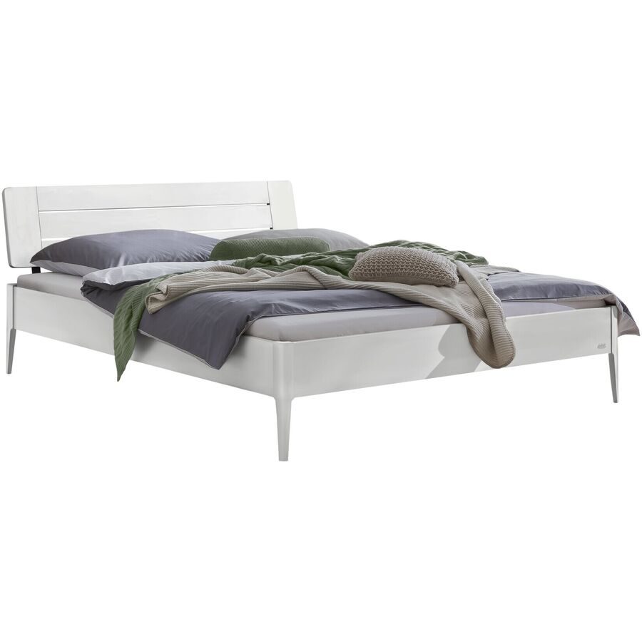 Hasena Bett Castello Weiss Holz 160 x 200 cm - Material: MDF - Bett