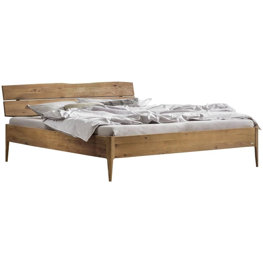 Hasena Bett Castello Braun Holz 140 x 200 cm - Farbe: Wildeiche - Bett