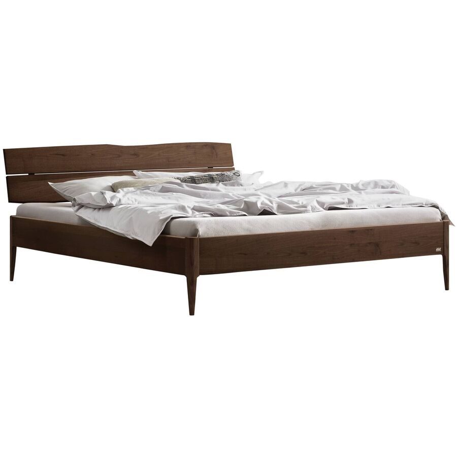 Hasena Bett Castello Braun Holz 180 x 210 cm - Farbe: Nussbaum - Bett