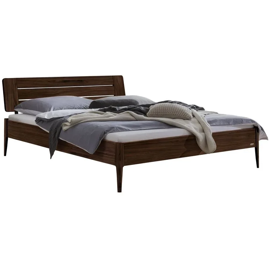 Hasena Bett Castello Braun Holz 180 x 200 cm - Farbe: natur - Material: Nussbaum - Bett