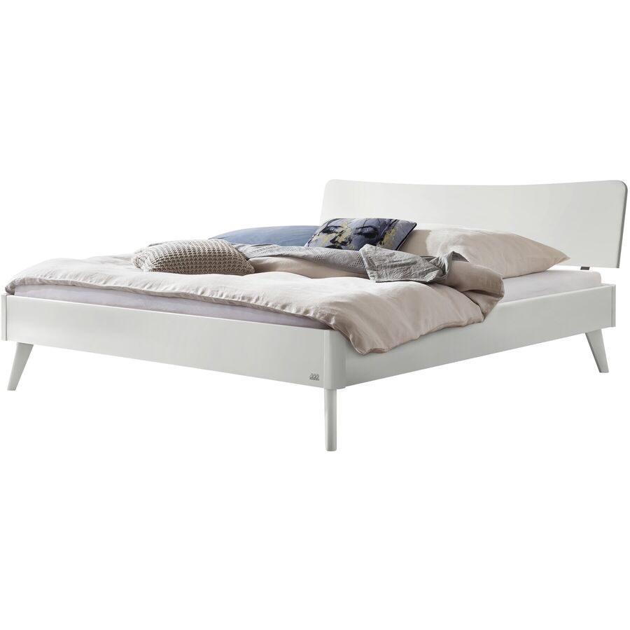Hasena Bett Castello Weiss Holz 180 x 210 cm - Farbe: weiss deckend - Material: MDF - Bett
