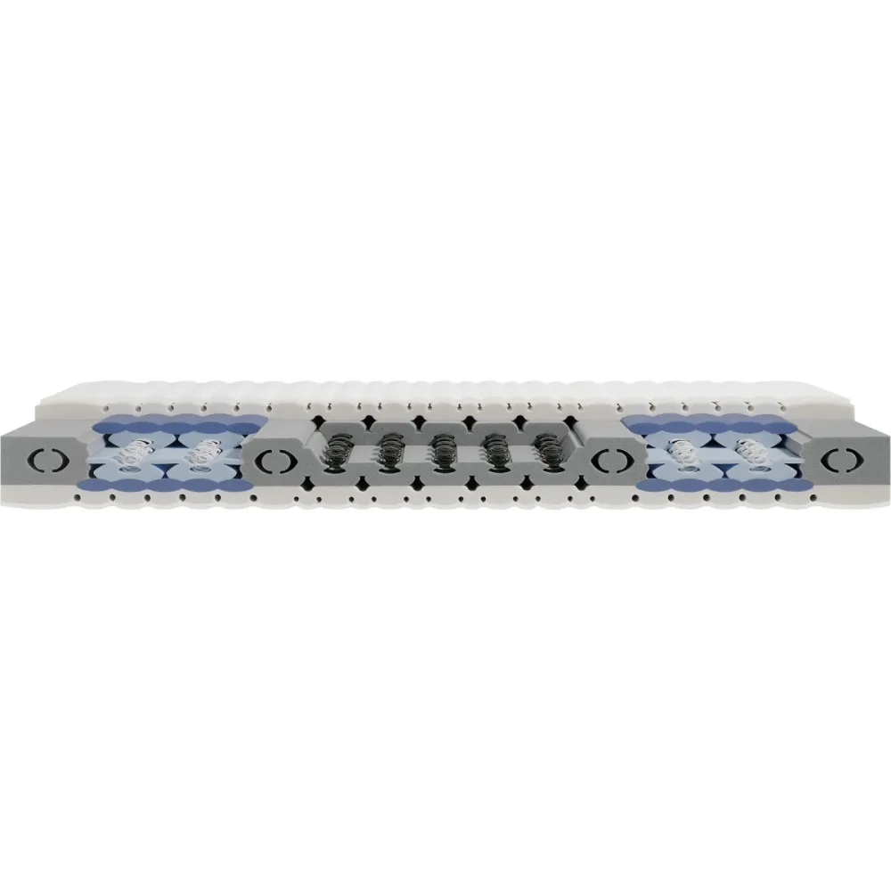Topswiss Matratze Excellence medium Weiss Schaumstoff/Federn 80 x 200 cm - Material: Schaumstoffkern, 3D-Federelemente - Schweizer Möbelhersteller -