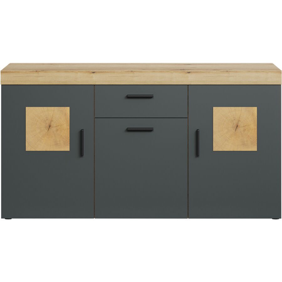 Sideboard Henderson Braun Holzwerkstoff 160 cm 86 cm - Farbe: eiche - Sideboard