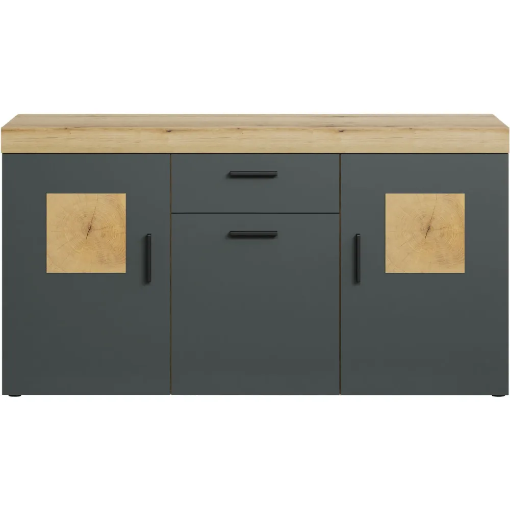 Sideboard Henderson Braun Holzwerkstoff 160 cm 86 cm - Farbe: eiche - Sideboard