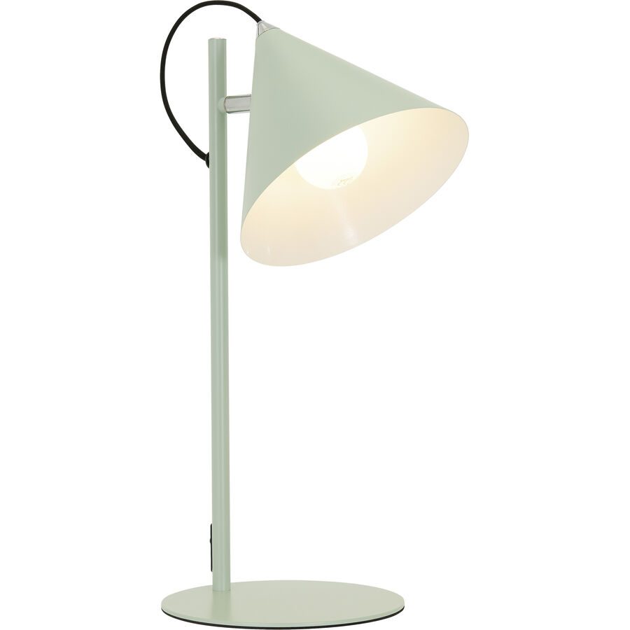 Tischlampe Charly Grün Metall 23 cm 45 cm - Farbe: türkis - Tischlampe