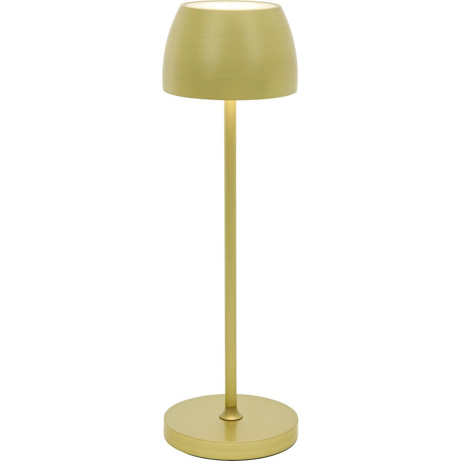 Tischlampe Lana Bronze/Gelb Aluminium/Kunststoff - Farbe: messing - LED - Tischlampe- LED Energiesparlampe