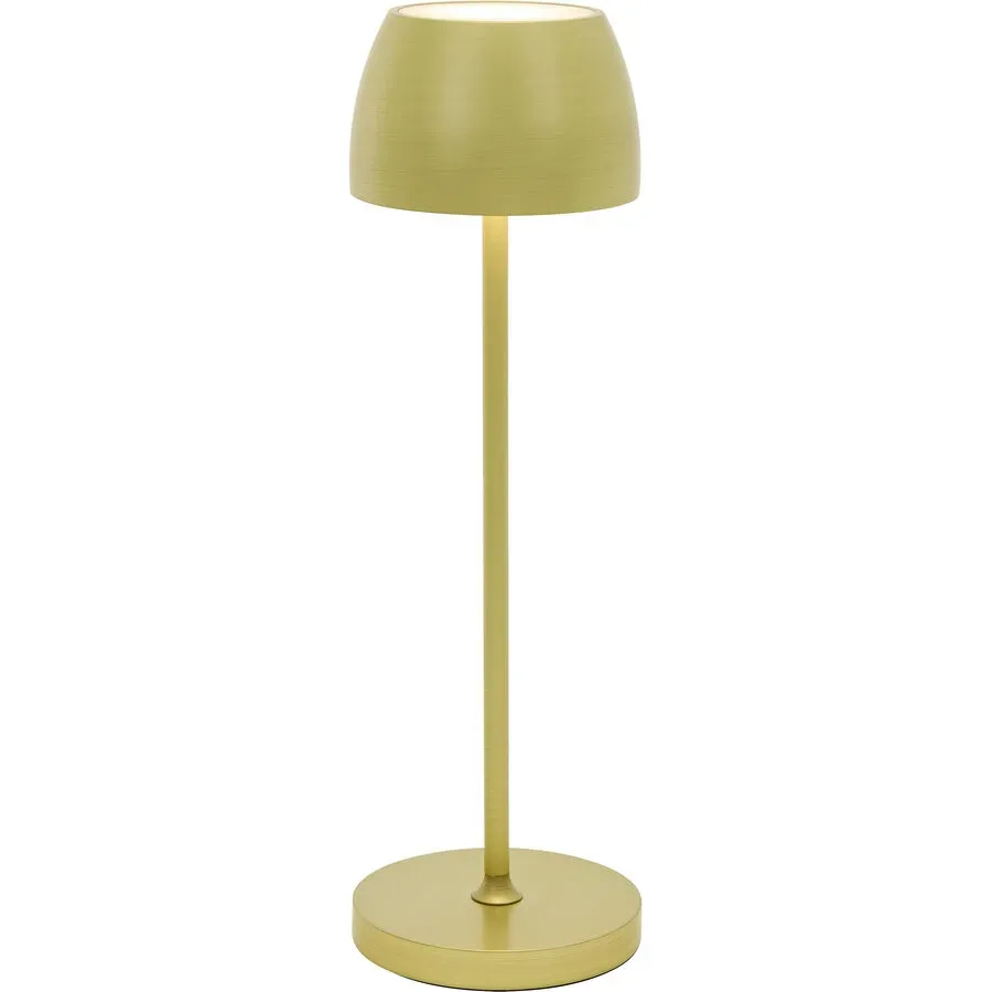 Tischlampe Lana Bronze/Gelb Aluminium/Kunststoff - Farbe: messing - LED - Tischlampe- LED Energiesparlampe