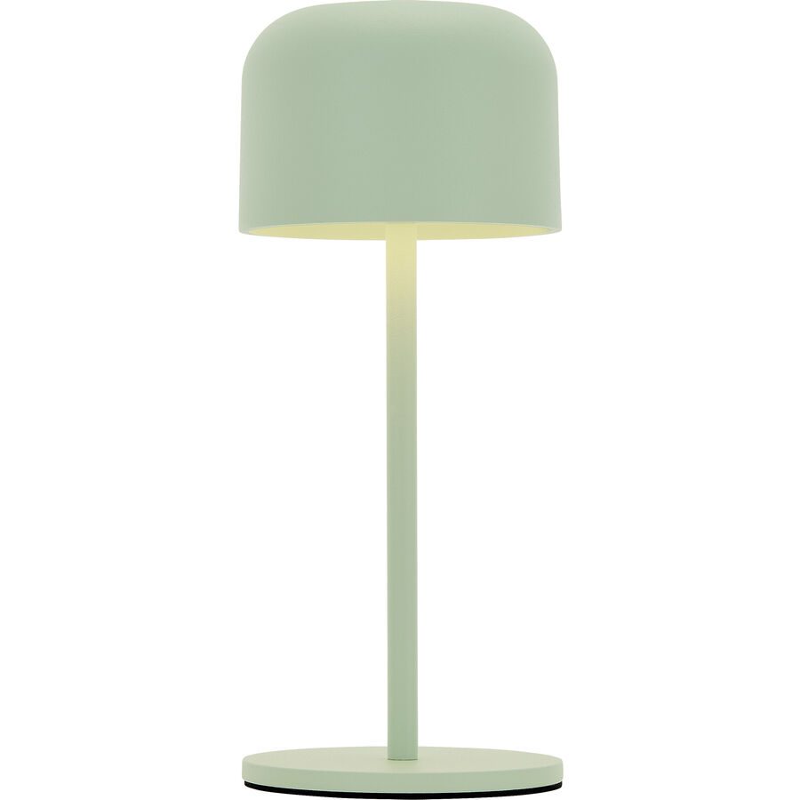 Tischlampe Lou Blau/Grün Aluminium/Metall 8.6 cm 21 cm - Farbe: türkis - LED - Lichtfarbe: Extra warmweiss - Material: Metall/Aluminium - Tischlampe-