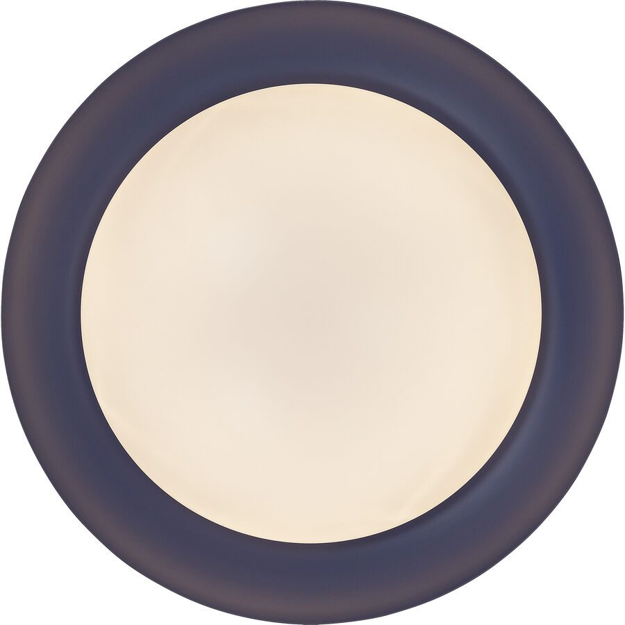 Deckenlampe Colin Lila/Schwarz Kunststoff 40 cm 9.5 cm - Farbe: schwarz/violett - LED - Lichtfarbe: Extra warmweiss - Deckenlampe- LED