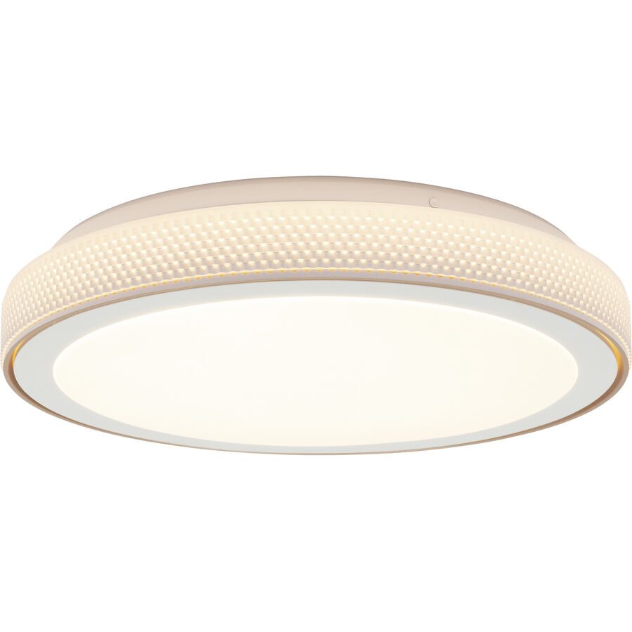 Deckenlampe Elena Weiss Metall/Kunststoff 40 cm 7.5 cm - LED - Lichtfarbe: Extra warmweiss - Helles Neutralweiss - Deckenlampe- LED Energiesparlampe