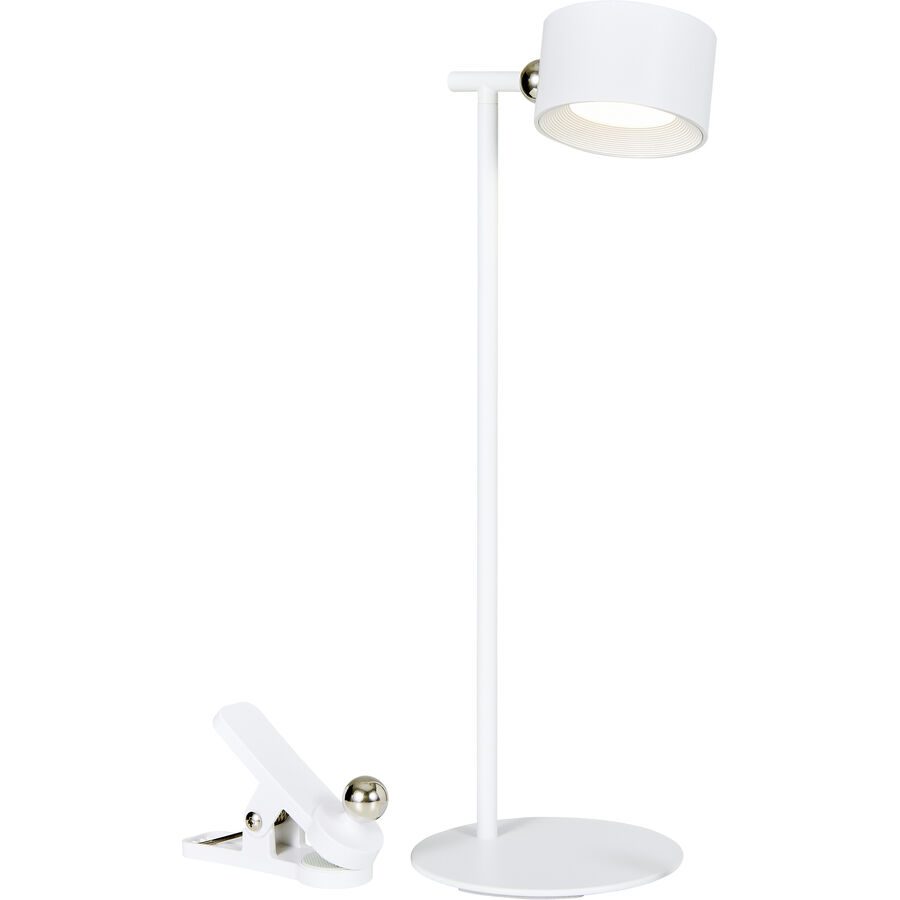 Tischlampe Bono Weiss Metall 12.7 cm 36.6 cm - LED - Lichtfarbe: Extra warmweiss - Tageslichtweiss - Tischlampe- LED Energiesparlampe