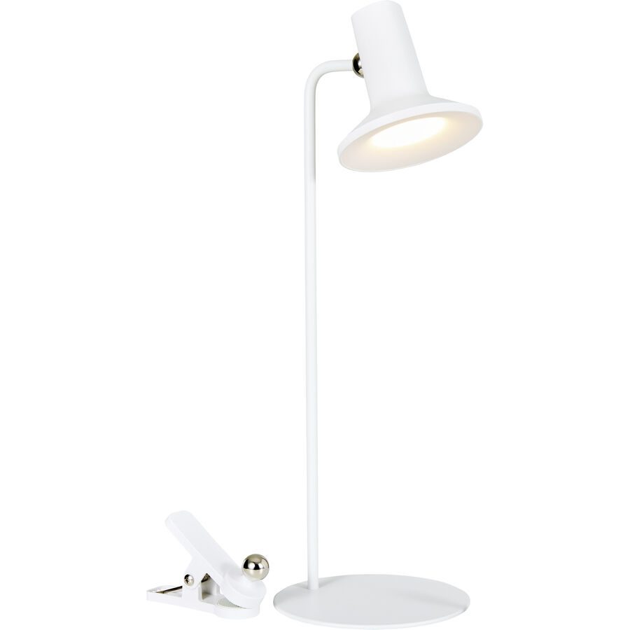 Tischlampe Carter Weiss Kunststoff/Metall 10.4 cm 43.5 cm - LED - Lichtfarbe: Extra warmweiss - Tageslichtweiss - Material: Metall/Kunststoff -