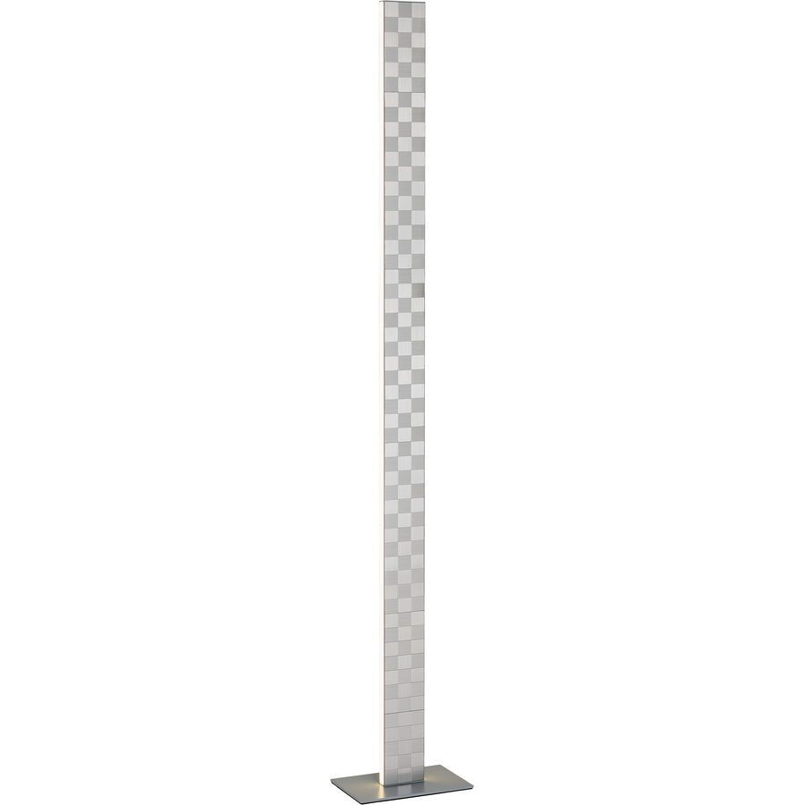 Stehlampe Elva Grau Metall 22 cm 137.3 cm - LED - Lichtfarbe: Extra warmweiss - Helles Neutralweiss - Stehlampe- LED Energiesparlampe