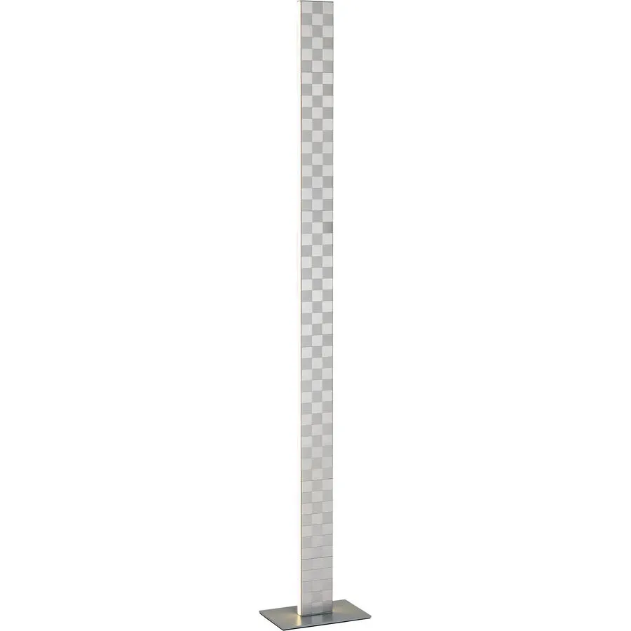 Stehlampe Elva Grau Metall 22 cm 137.3 cm - LED - Lichtfarbe: Extra warmweiss - Helles Neutralweiss - Stehlampe- LED Energiesparlampe