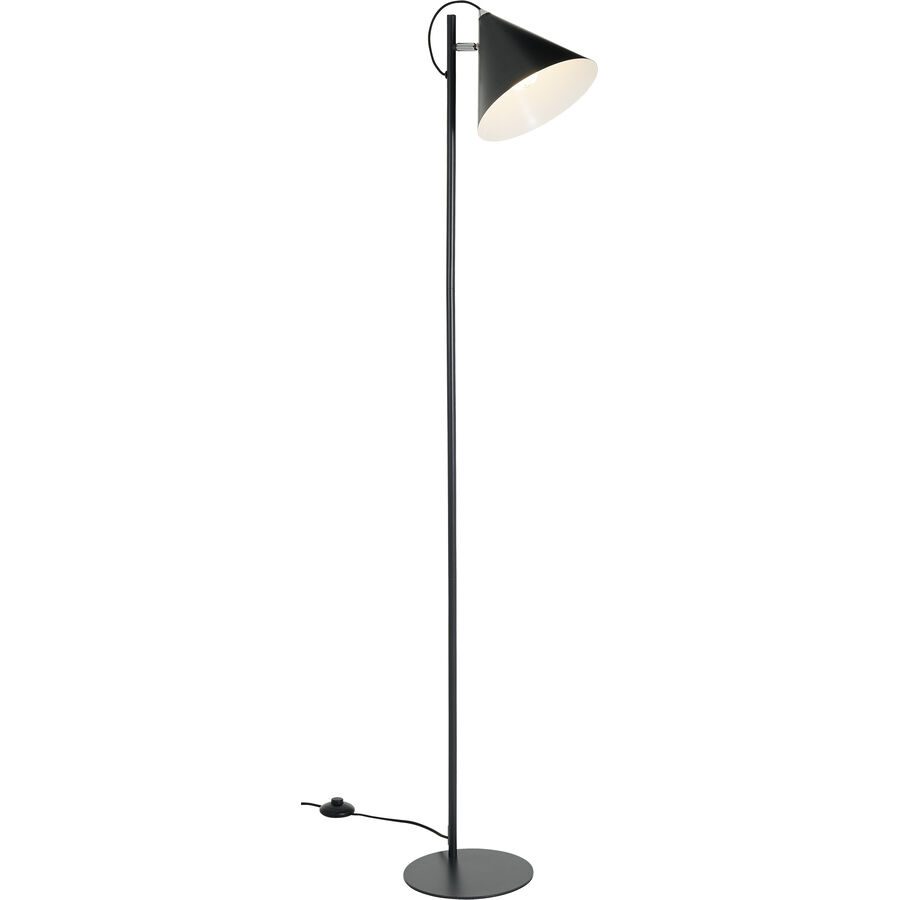 Stehlampe Charly Schwarz Metall 25 cm 150 cm - Stehlampe