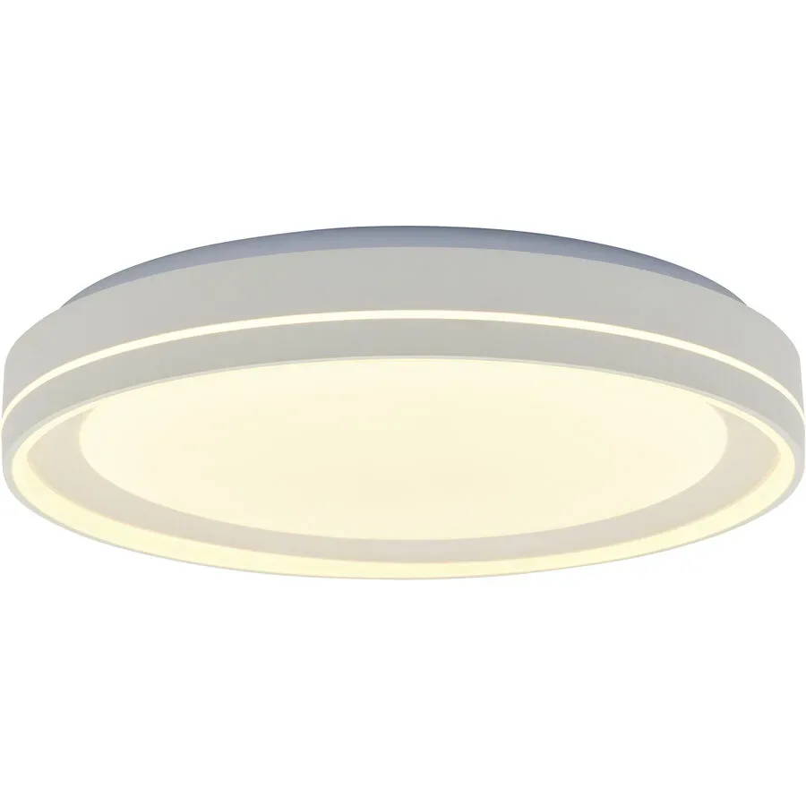 Deckenlampe Lyra Weiss Kunststoff 50 cm 9 cm - LED - Lichtfarbe: Extra warmweiss - Helles Neutralweiss - Deckenlampe- LED Energiesparlampe