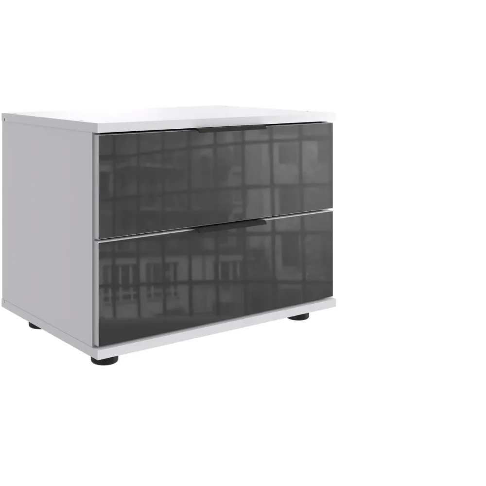 Nachttisch Metac Weiss Holzwerkstoff 52 cm - Nachttisch
