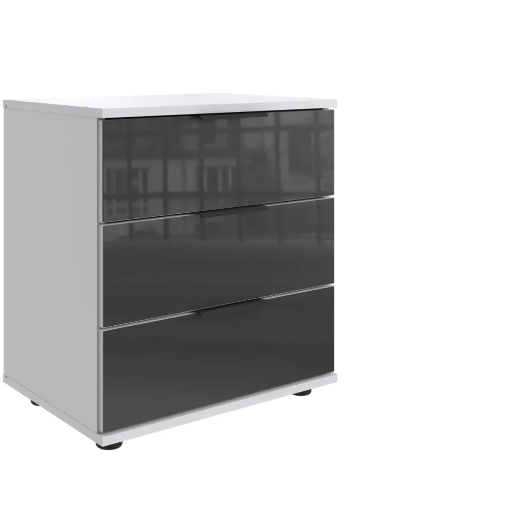 Nachttisch Metac Weiss Holzwerkstoff 52 cm - Nachttisch