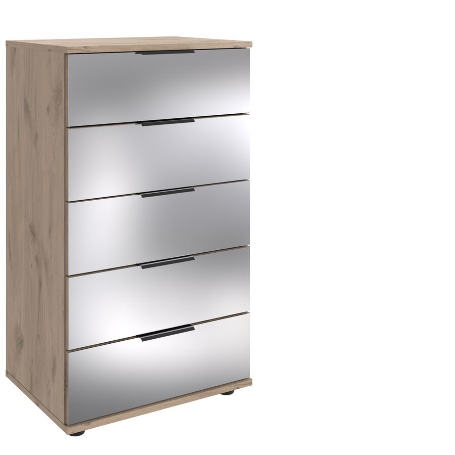 Kommode Metac Braun Holzwerkstoff 49 cm 41 cm - Farbe: Eiche Nachbildung - Kommode