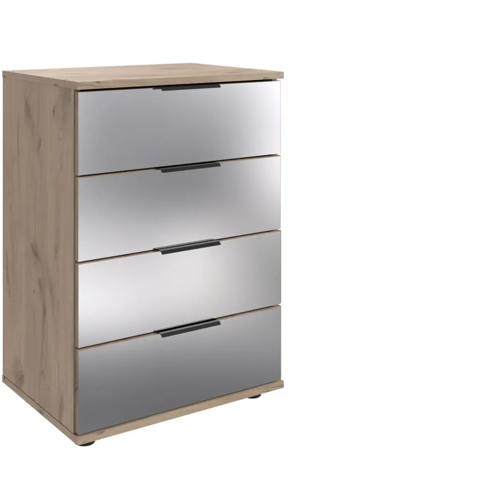 Nachttisch Metac Braun Holzwerkstoff 52 cm - Farbe: Eiche Nachbildung - Nachttisch