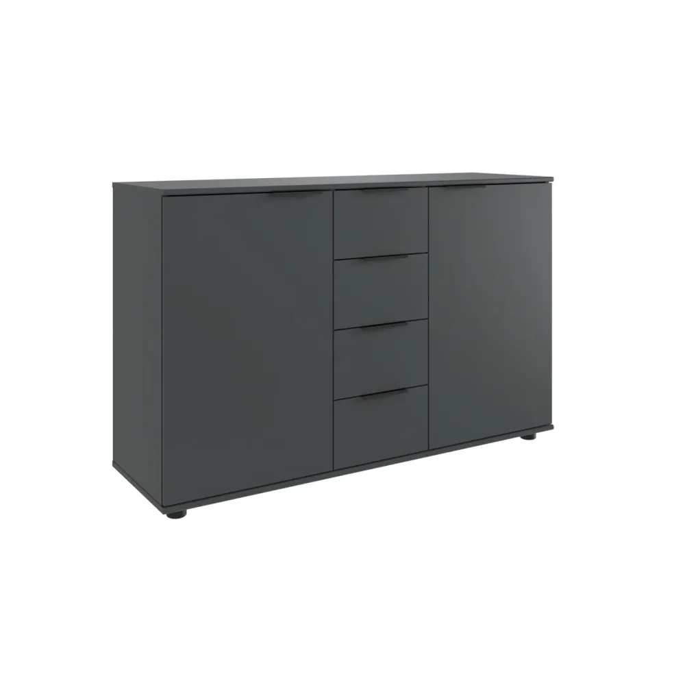 Kommode Metaa Grau Holzwerkstoff 130 cm 41 cm - Farbe: graphit - Kommode