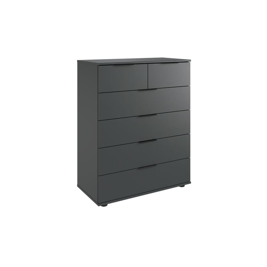 Kommode Metaa Grau Holzwerkstoff 82 cm 42 cm - Farbe: graphit - Kommode