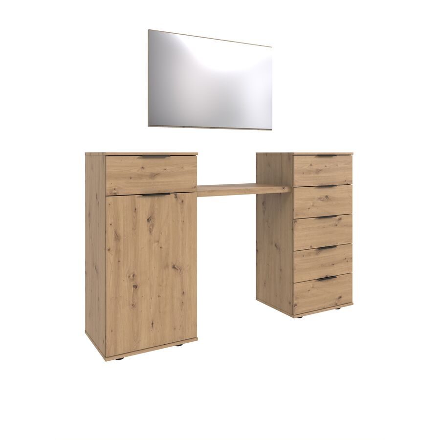 Schminktisch Metaa Braun Holzwerkstoff 165 cm 41 cm - Farbe: Eiche Nachbildung - Schminktisch