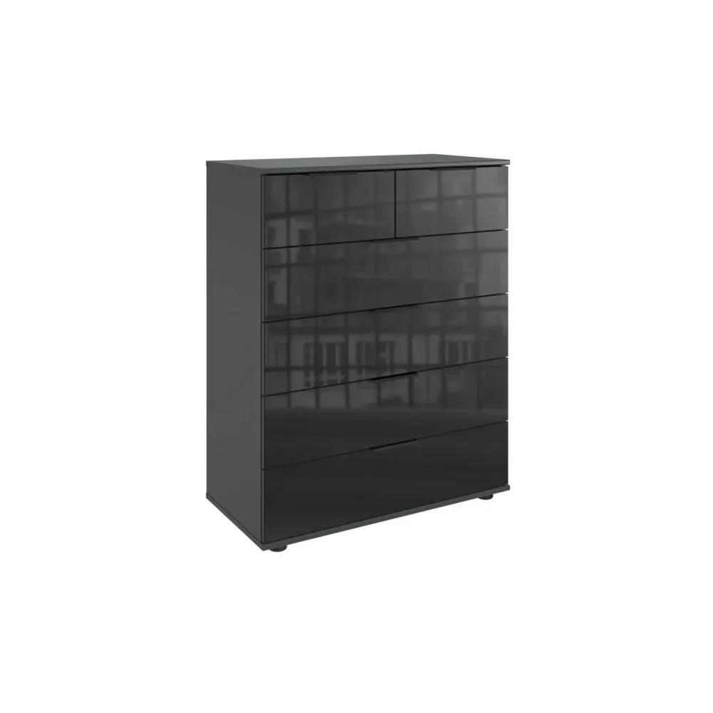 Kommode Metac Grau Holzwerkstoff 82 cm 42 cm - Farbe: graphit - Kommode