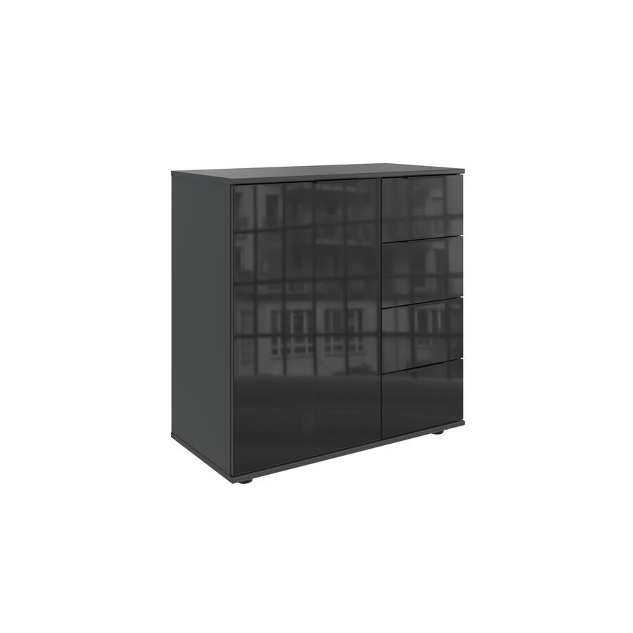 Kommode Metac Grau Holzwerkstoff 81 cm 41 cm - Farbe: graphit - Kommode