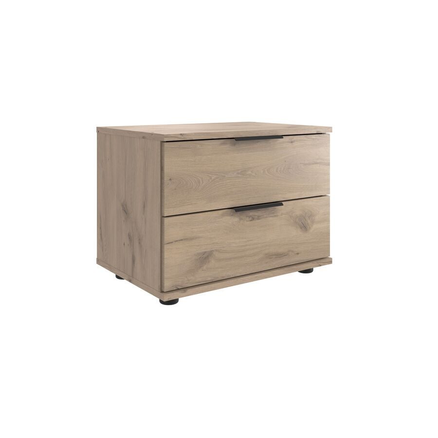 Nachttisch Metaa Braun Holzwerkstoff 52 cm - Farbe: Eiche Nachbildung - Nachttisch