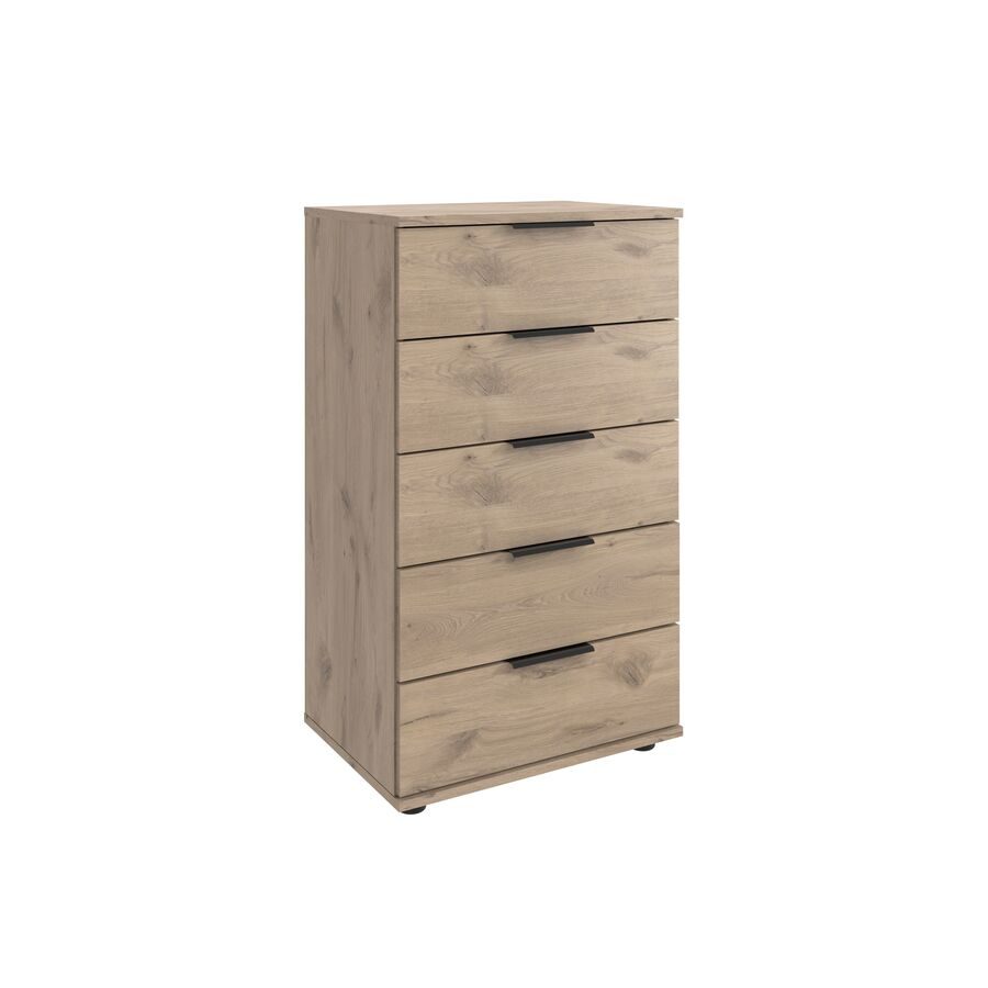 Kommode Metaa Braun Holzwerkstoff 49 cm 41 cm - Farbe: Eiche Nachbildung - Kommode