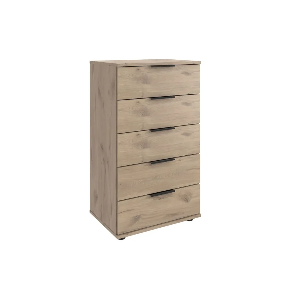 Kommode Metaa Braun Holzwerkstoff 49 cm 41 cm - Farbe: Eiche Nachbildung - Kommode