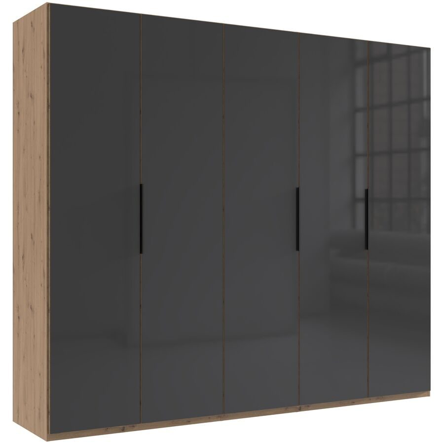 Kleiderschrank Sanko Braun Holz 250 cm 58 cm 216 cm - Farbe: Eiche Nachbildung - Material: Holzwerkstoff - Kleiderschrank