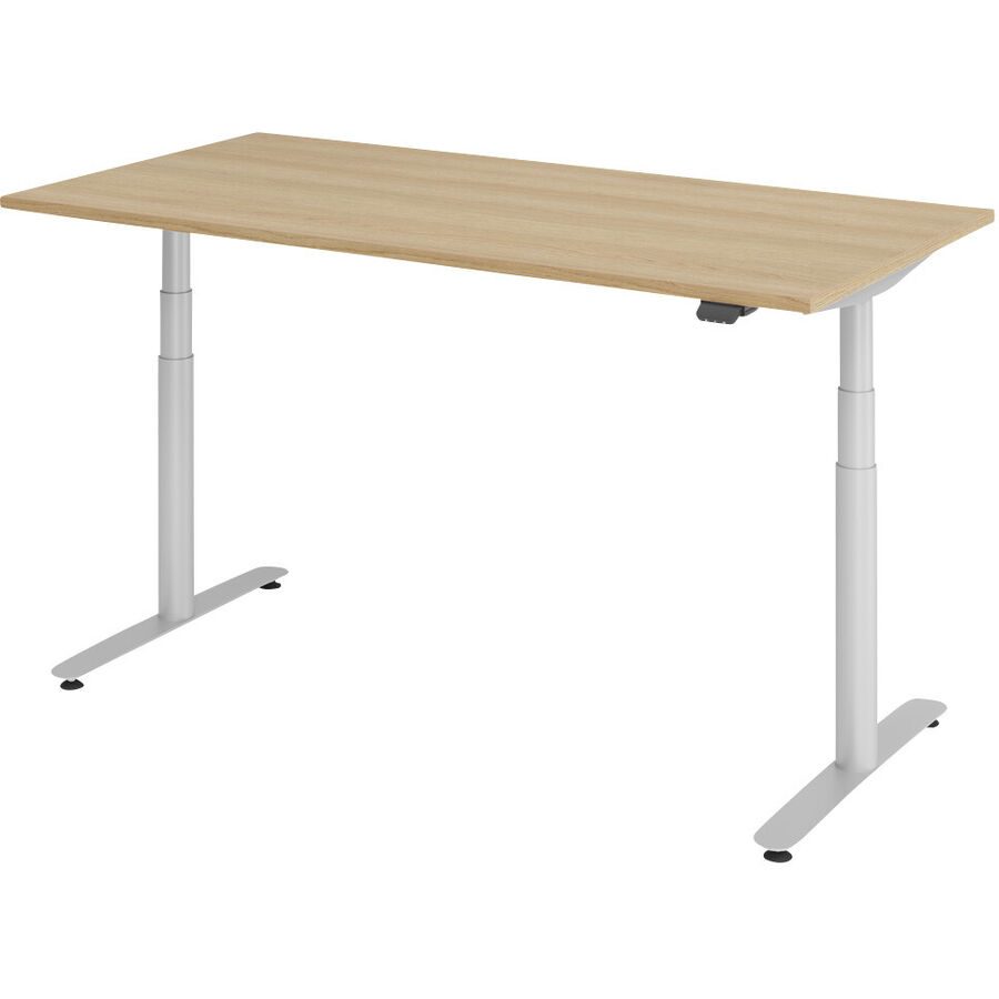 Schreibtisch Flexwall Braun Holz/Metall 160 cm - Farbe: eiche - Material: Holzwerkstoff/Metall - Schreibtisch